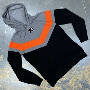 Philadelphia Flyers NFL Pull Over Hooded Sweater Medium Hockey